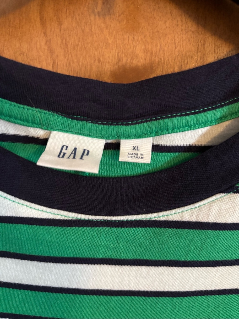 Gap Green and White Striped dress - Picture 3 of 3